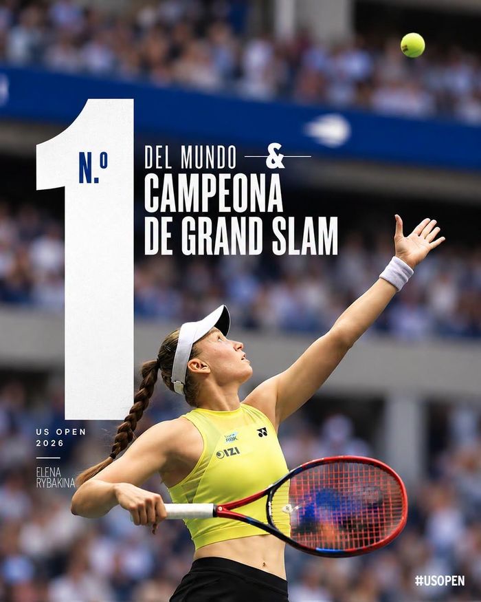 Rybakina chiếm luôn ngôi số 1 WTA của Sabalenka - Ảnh: US Open