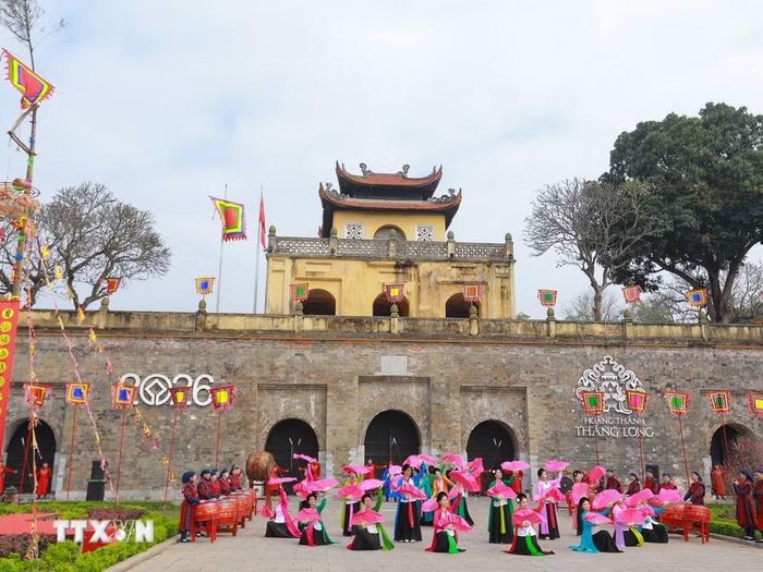 Hoàng thành Thăng Long. (Ảnh: TTXVN phát)