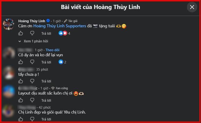 Cư dân mạng khen ngợi biểu diễn xuất thần trên sân khấu của Hoàng Thùy Linh.