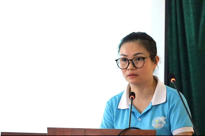 Bà Bùi Thị Ninh, Phó Chủ tịch Ủy ban MTTQ Việt Nam xã, Chủ tịch Hội LHPN xã Cao Dương, tỉnh Phú Thọ