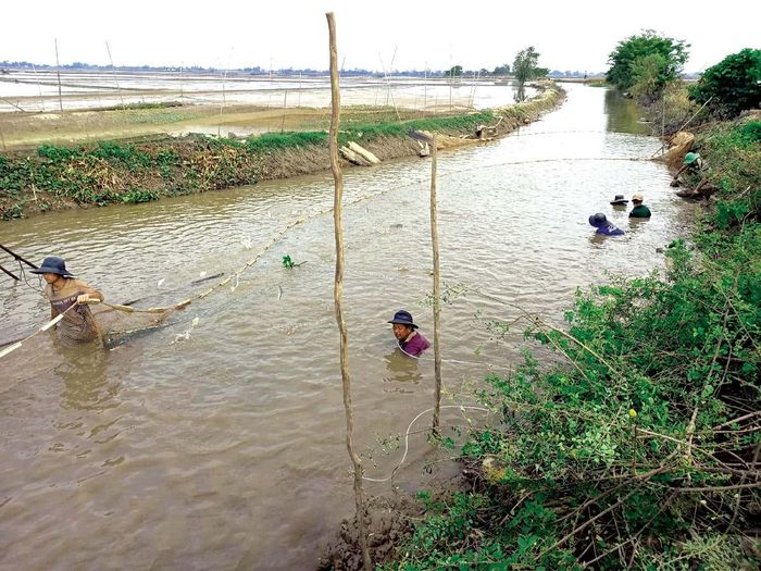 Thuận thiên là hiểu quy luật tự nhiên tốt hơn để tổ chức sản xuất thông minh hơn. Trong ảnh: Mô hình “trữ cá mùa lũ” tại vùng đệm Vườn quốc gia Tràm Chim đang mở ra hướng đi bền vững, vừa giúp nông dân nâng cao thu nhập vừa phục hồi hệ sinh thái đất ngập nước của Vườn quốc gia Tràm Chim. Ảnh: Vân Nguyễn