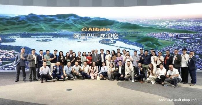 Đoàn công tác làm việc tại Tập đoàn Alibaba.