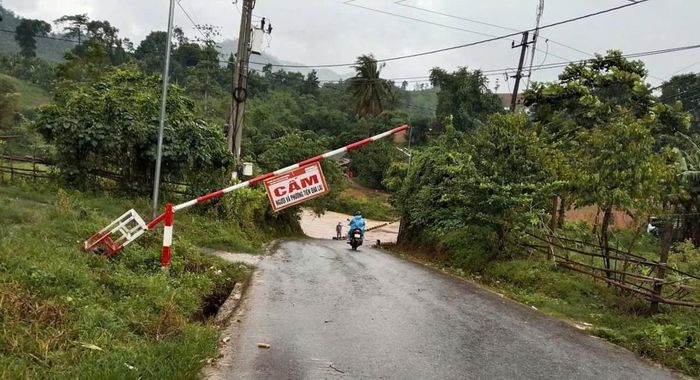 Một số điểm ngầm, tràn trên địa bàn xã Đakrông bị ngập sau mưa lớn.  Ảnh: UBND xã Đakrông