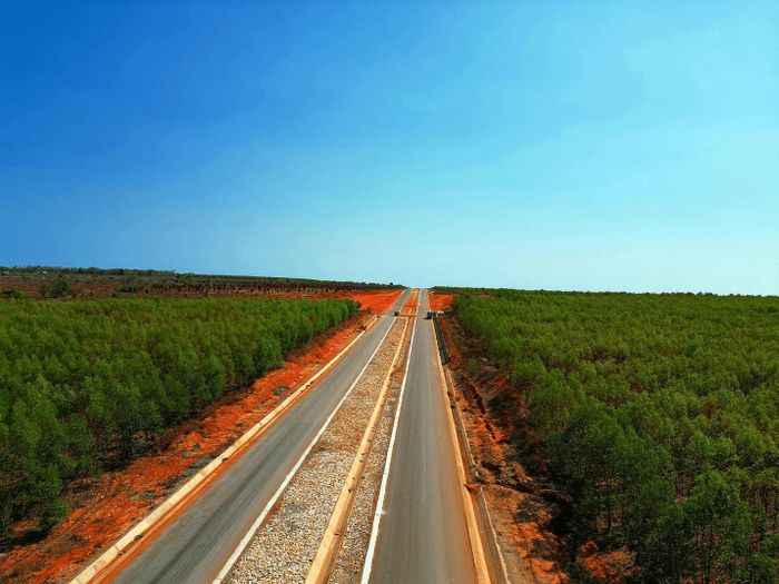 Đoạn ĐT709B đã thông xe. (Ảnh: Phương Nam)