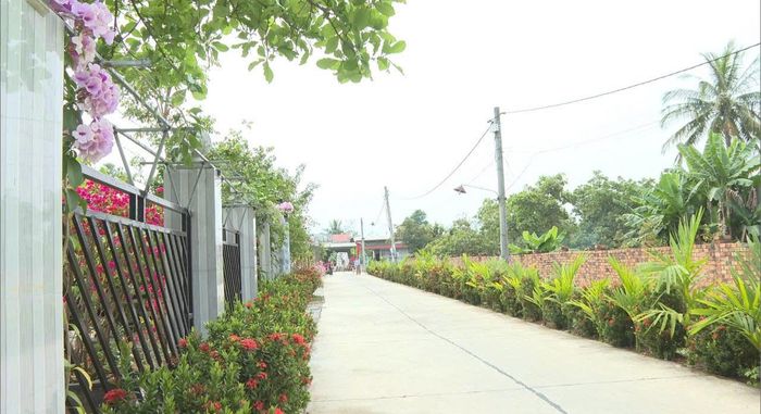Một tuyến đường bê tông trong khu dân cư ở xã Bắc Ruộng (Lâm Đồng)
