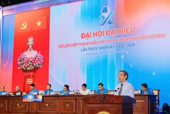 Phó Bí thư Thành ủy, Chủ tịch Ủy ban MTTQVN TP.HCM Nguyễn Phước Lộc phát biểu