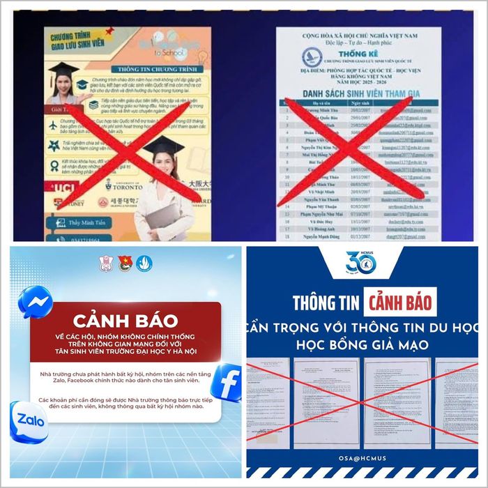 Nhiều trường học liên tục phát cảnh báo, khuyến cáo về tình trạng lừa đảo trong mùa nhập học.