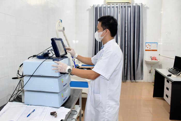 Các thiết bị y tế hiện đại được sử dụng hiệu quả tại Bệnh viện Tâm thần Vĩnh Phúc.