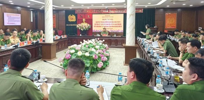 Công an TP Hà Nội tổ chức Hội nghị quán triệt, triển khai phương án bảo đảm ANTT.