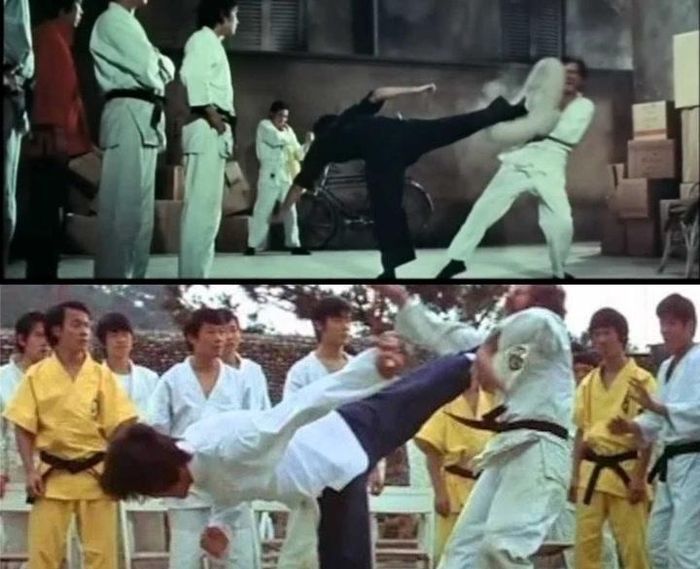 Lý Tiểu Long cũng có cú đá ngang mạnh mẽ