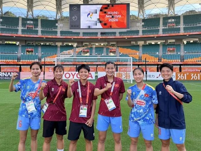Các tuyển thủ bóng đá nữ Việt Nam tự tin trước thềm ASIAD 20. Ảnh: VFF