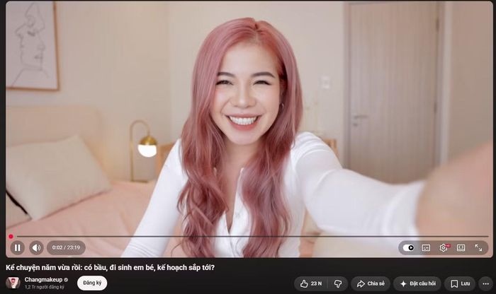 Changmakeup đã ngưng ra video YouTube từ lâu.