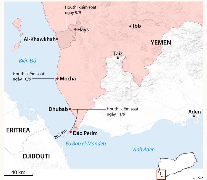 Vì vậy, việc Houthi mở rộng hiện diện tại Bab el-Mandeb tạo thêm sức ép đối với một tuyến vận chuyển thay thế quan trọng.