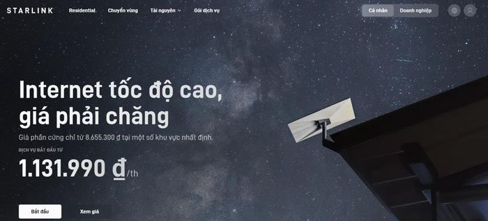 Thiết bị Internet vệ tinh Starlink. Ảnh: TTXVN