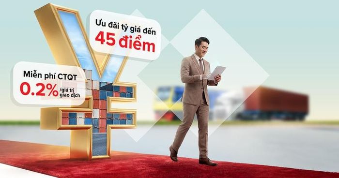 Techcombank đang triển khai chương trình ưu đãi dành cho khách hàng doanh nghiệp đáp ứng điều kiện, với ưu đãi tỷ giá CNY lên tới 45 điểm và miễn phí giao dịch chuyển tiền quốc tế tại quầy đến hết ngày 31/12/2026