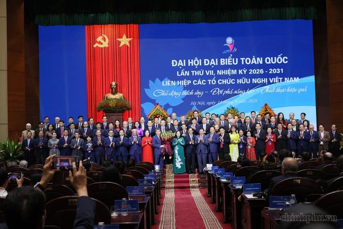 Đại hội tín nhiệm bầu ra Ban Chấp hành khóa mới gồm 97 ủy viên - Ảnh: chinhphu.vn/Nguyễn Hoàng
