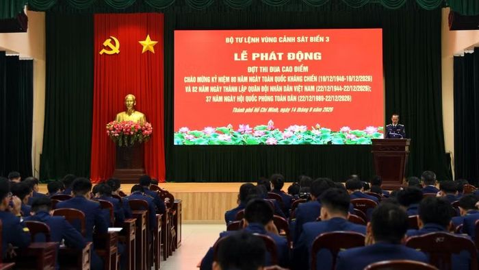 Quang cảnh lễ phát động. (Ảnh: Cảnh sát biển cung cấp)