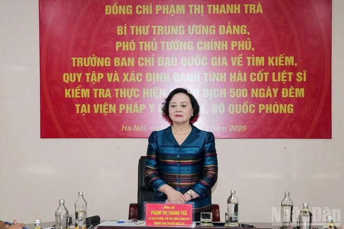 Phó Thủ tướng Phạm Thị Thanh Trà phát biểu chỉ đạo tại buổi làm việc