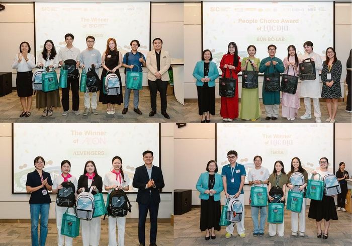Bốn đội chiến thắng tại vòng chung kết, ghi dấu những sáng kiến nổi bật từ sinh viên. (Hình: RMIT)