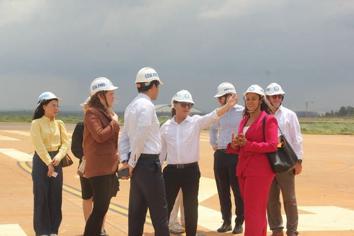  Đoàn đại biểu các nước thăm Cảng hàng không quốc tế Long Thành. Ảnh: ACV 