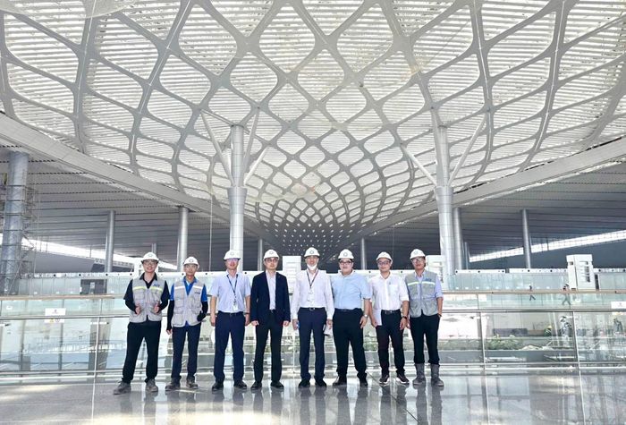  Đại diện Korean Air đến khảo sát thực địa tại cảng hàng không quốc tế Long Thành. Ảnh: ACV 