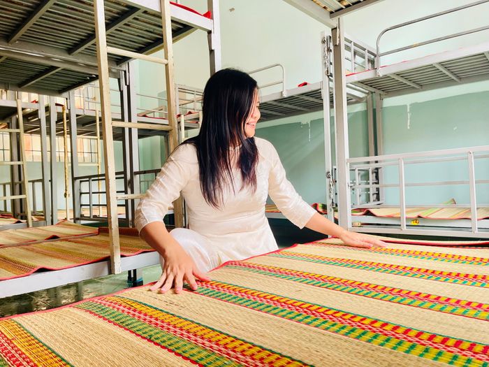  Trước đó, cán bộ, giáo viên, nhân viên nhà trường đã chuẩn bị chu đáo cơ sở vật chất cho từng phòng bán trú. 