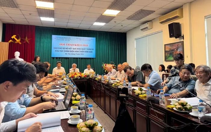 Hội thảo thu hút đông đảo giới khảo cổ và các nhà khoa học - Ảnh: Việt Phương.