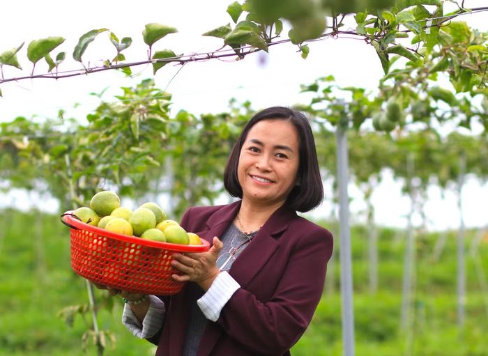 Bà Nguyễn Thị Thanh Hải - Tổng Giám đốc Công ty cổ phần nông sản Organic Đắk Tô.