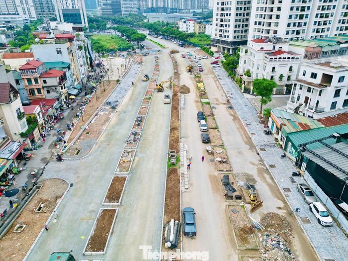 Tuyến đường gồm các hạng mục nền, mặt đường, hệ thống thoát nước, cấp nước, hào kỹ thuật, chiếu sáng, vỉa hè, cây xanh và tổ chức giao thông.
