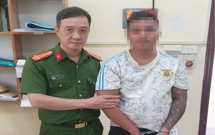 Đối tượng M.Đ.T tại cơ quan công an