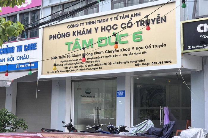 Cơ quan chức năng phát hiện nhiều vi phạm trong hoạt động khám, chữa bệnh tại Phòng khám Y học cổ truyền Tâm Đức 6.