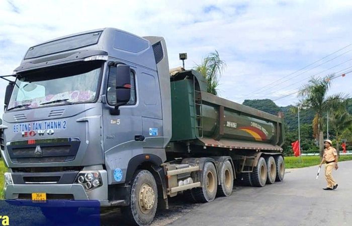Xe đầu kéo vi phạm giao thông bị xử lý