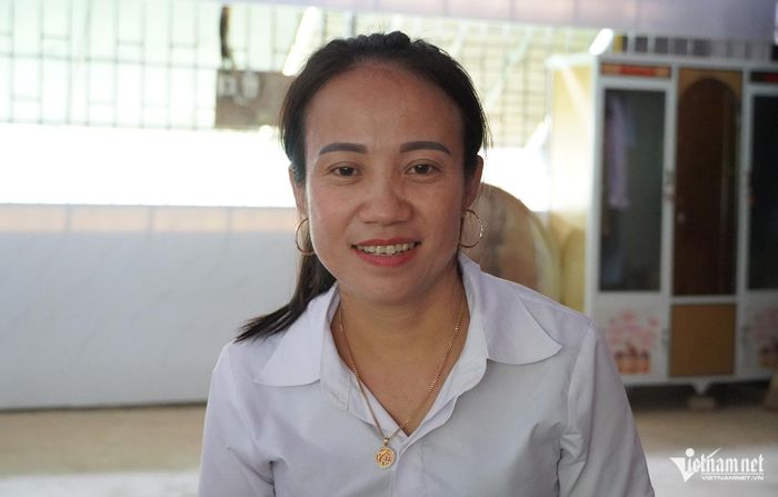 Cô Lô Thị Bích có hơn 20 năm công tác tại Mỹ Lý. Ảnh: T.T