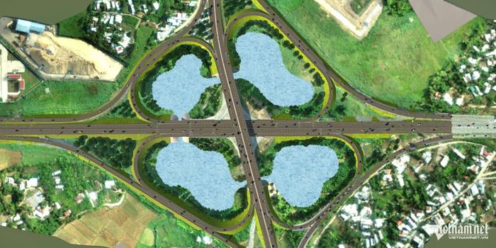 Dự án xây dựng nút giao khác mức liên thông giữa Quốc lộ 14B và cao tốc Đà Nẵng - Quảng Ngãi. Trong đó, xây cầu vượt trên Quốc lộ 14B; tận dụng, mở rộng cầu hiện trạng trên tuyến cao tốc Hòa Liên - Túy Loan để kết nối thẳng với cao tốc Đà Nẵng - Quảng Ngãi; đồng thời hoàn thiện hệ thống các nhánh rẽ...Trong ảnh là phối cảnh của dự án. Ảnh: G.X