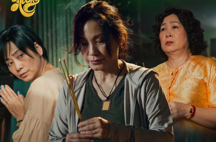 NSƯT Tuyết Thu, nghệ sĩ Hồng Đào và NSND Hồng Vân trong phim.