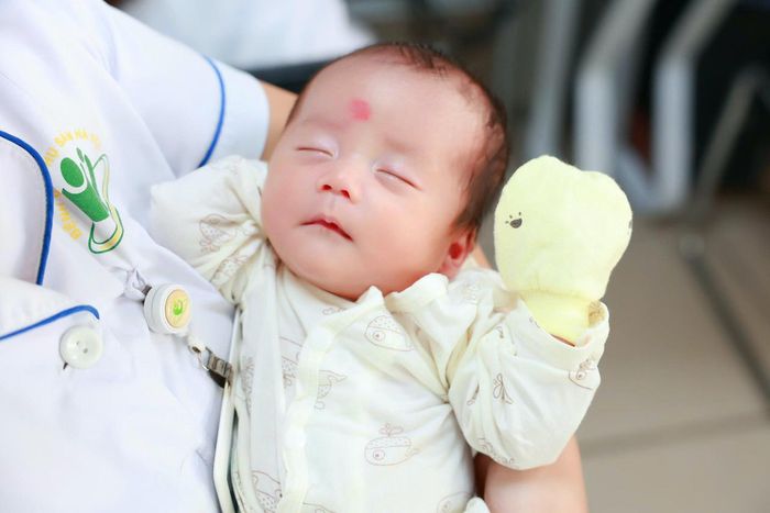 Các bé được nhân viên y tế chăm sóc tận tình. Ảnh: NVCC