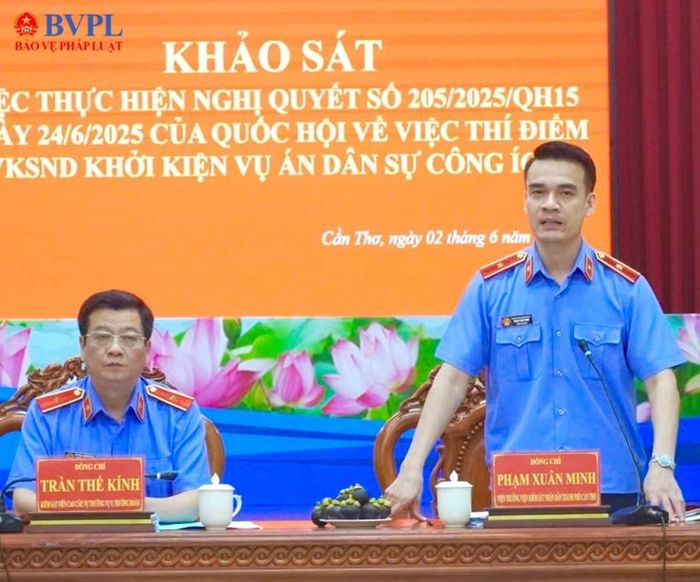 Đồng chí Phạm Xuân Minh, Viện trưởng VKSND TP Cần Thơ.