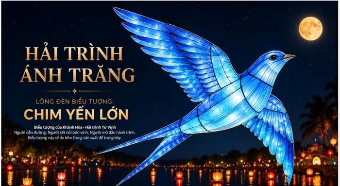 Hình ảnh chim Yến- người bạn dẫn đường, kết nối hành trình Tứ Vịnh.