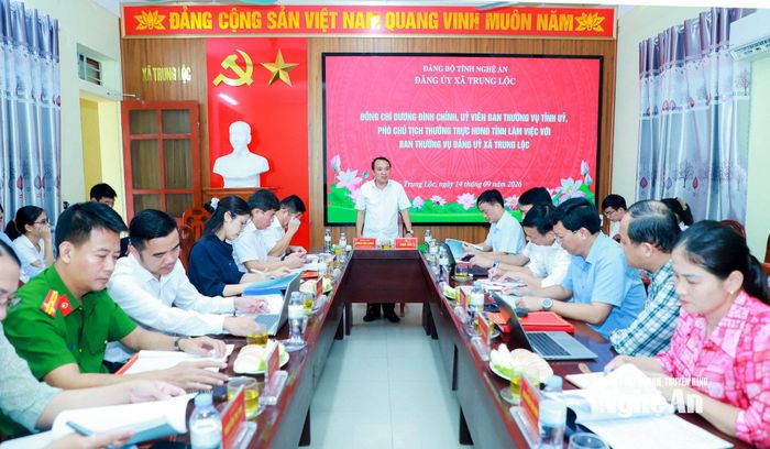 Quang cảnh cuộc làm việc. Ảnh: Thành Duy