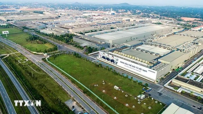 Một góc Khu công nghiệp Yên Bình, Thái Nguyên. (Ảnh: TTXVN phát)