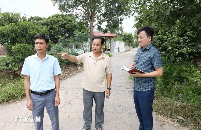 Xã Lương Bằng đã hoàn thành giải phóng mặt bằng được gần 1.000ha cho các khu, cụm công nghiệp và tuyến đường chạy qua địa bàn để phục vụ công tác phát triển, kinh tế-xã hội của xã và tỉnh. (Ảnh: Thế Duyệt/TTXVN)