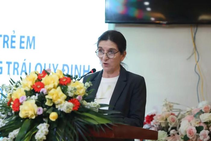 Michaela Bauer - Phó Trưởng Đại diện Quỹ Nhi đồng Liên Hợp quốc tại Việt Nam (UNICEF). (Ảnh: PV/Vietnam+)