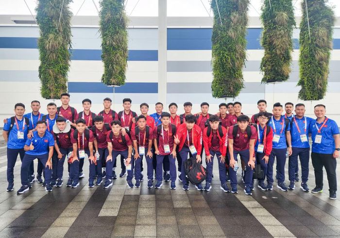 U23 Việt Nam chinh phục mục tiêu tứ kết ASIAD 20. Ảnh: VFF