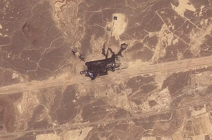 Hình ảnh vệ tinh cho thấy thiệt hại tại cơ sở đường ống Đông-Tây ở vùng Hejaz, Saudi Arabia vào ngày 11/9/2026. Ảnh: Planet Labs PBC