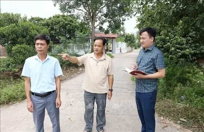 Xã Lương Bằng đã hoàn thành giải phóng mặt bằng được gần 1.000 ha cho các khu, cụm công nghiệp và tuyến đường chạy qua địa bàn để phục vụ công tác phát triển, kinh tế - xã hội của xã và tỉnh. Ảnh: Thế Duyệt/TTXVN