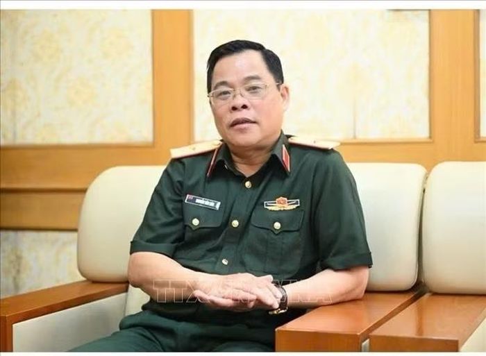 Thiếu tướng, PGS, TS Nguyễn Văn Sáu, Phó Viện trưởng Viện Chiến lược và Lịch sử quốc phòng Việt Nam, Bộ Quốc phòng. Ảnh TTXVN phát