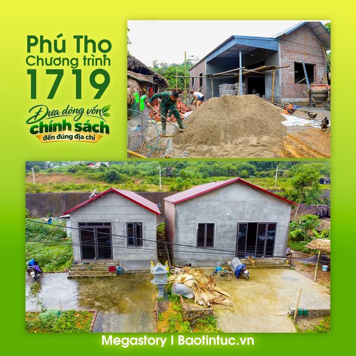 Nhờ chương trình “xóa nhà tạm, nhà dột nát” của Chính phủ, 105 ngôi nhà ở xã Lai Đồng được hoàn thiện.