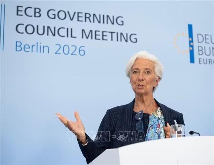 Chủ tịch ECB Christine Lagarde có thể rời nhiệm sở trước hạn. Ảnh: THX/TTXVN