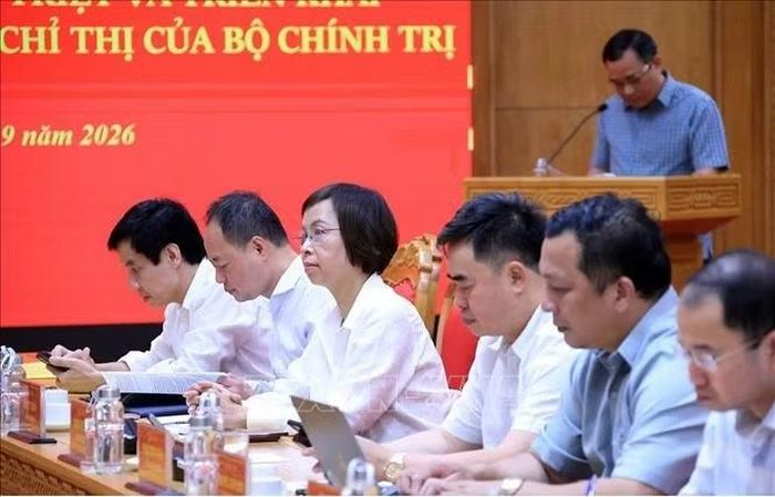 Các đại biểu tham dự Hội nghị tại điểm cầu Đảng uỷ các cơ quan Đảng Trung ương. Ảnh: Tuấn Anh/TTXVN