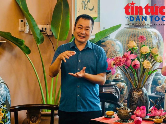 Ông Vũ Đình Mạnh, đại diện thương hiệu An Thổ Túc và Không Gian Gốm Bát Tràng.